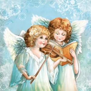 Szalvéta - zenélő angyalok