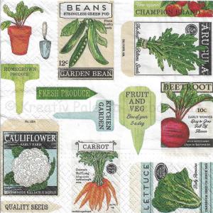 Szalvéta - zöldségek