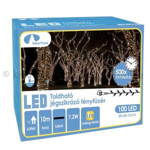 Szikrázó fényfüzér 100 LED, 10 m - toldható