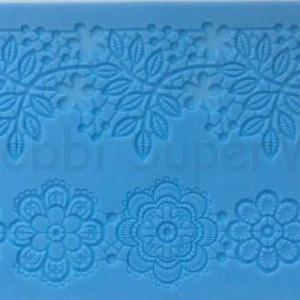 Szilikon öntőforma - csipke sorminta nagy méret