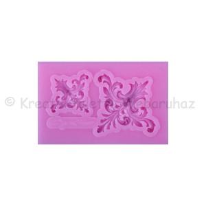 Szilikon öntőforma - díszítő minta 6,5 x 4 cm