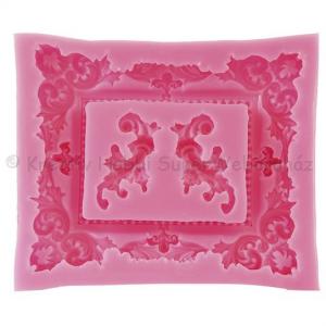 Szilikon öntőforma - díszítő minta és keret