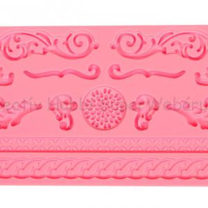 Szilikon öntőforma - inda és sor minták