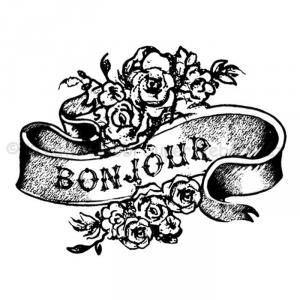 Szilikon pecsételő 5 x 7 cm - bonjour