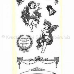 Szilikon pecsételő - karácsony, angyalkák