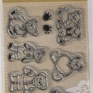 Szilikon pecsételő - macik