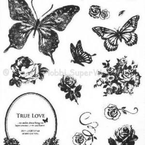 Szilikon pecsételő - pillangók