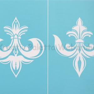 Szita-stencil 21,5 x 27,5 cm - Anjou liliomok