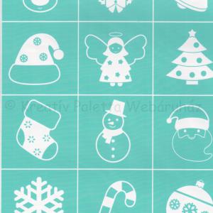 Szita-stencil 215 x 275 mm - karácsonyi díszek