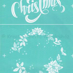 Szita-stencil 215 x 275 mm - Merry Christmas