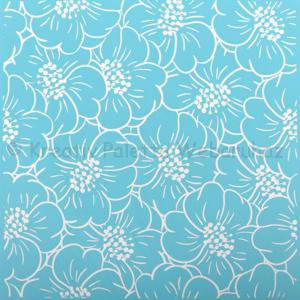 Szita-stencil 25,4 x 25,4 cm -  textúra - virágok