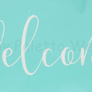 Szita-stencil 370 x 150 mm - Welcome