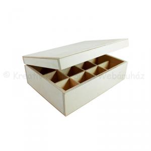 Teafiltertartó 12 rekeszes  25 x 19 x 9 cm