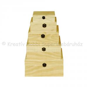 Tégla alakú doboz, 5 db-os szett 27 x 23 x 13 cm