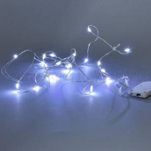 Tündérfény dekor füzér elemes,  2 m 20 LED