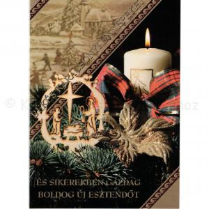 Üdvözlőlap borítékkal - karácsony