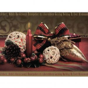 Üdvözlőlap borítékkal - karácsony