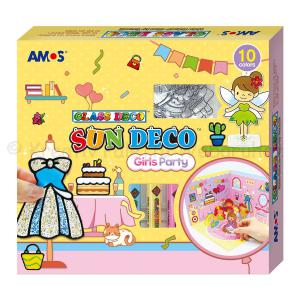 Üvegmatrica festék szett 10 x 10,5 ml+6 db fényvarázs+3D háttér - csajos buli