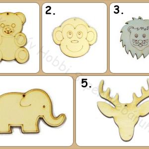 Vadállatok fafigura többféle