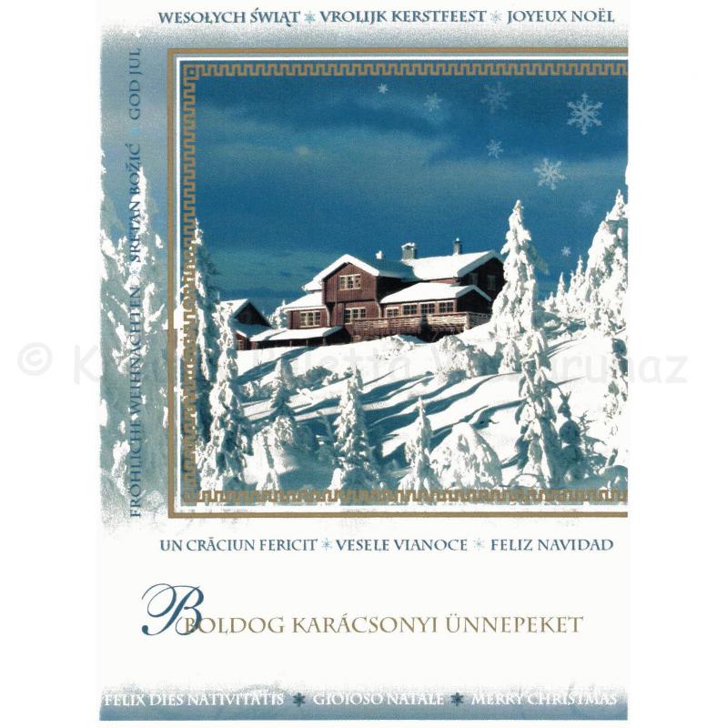 Üdvözlőlap borítékkal - karácsony