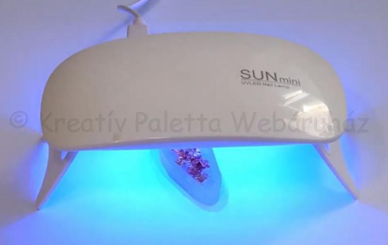 UV mini asztali lámpa 6 LED-es