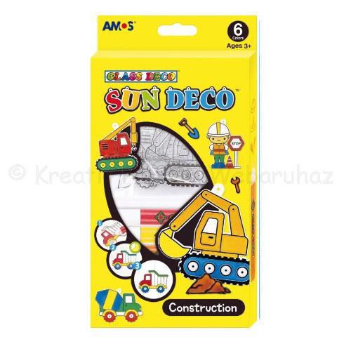 Üvegmatrica festék szett 6 x 10,5 ml + 6 db fényvarázs - építkezés