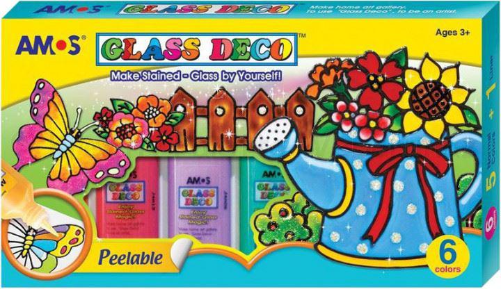 Üvegmatrica- fóliafesték szett 5 x 22 ml + 22 ml kontúr