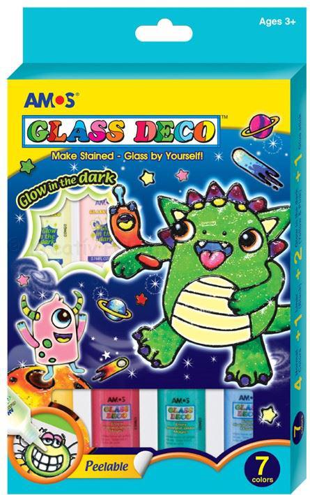 Üvegmatrica- fóliafesték szett 6 x 22 ml + 22 ml kontúr