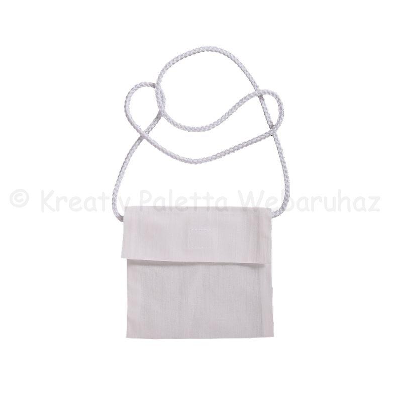 Vászon ballagó tarisznya tépőzárral 14 x 12,5 cm - többféle színben