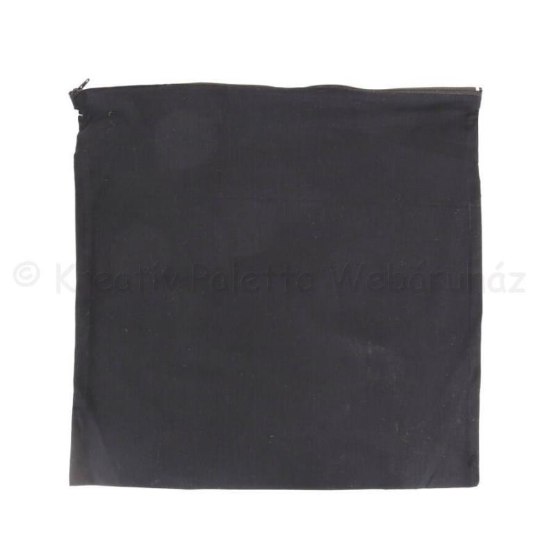 Vászon díszpárnahuzat 40 x 40 cm - fekete