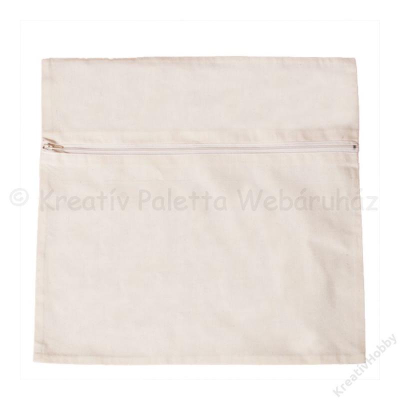 Vászon díszpárnahuzat 40 x 40 cm - natúr