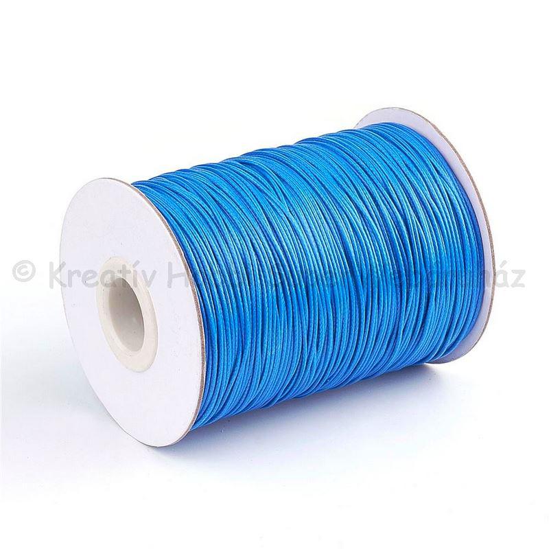 Viaszolt pamut zsinór 1 mm Ø türkizkék