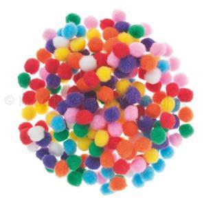 Zsenília golyó- pompon 1 cm 50 db - vegyes