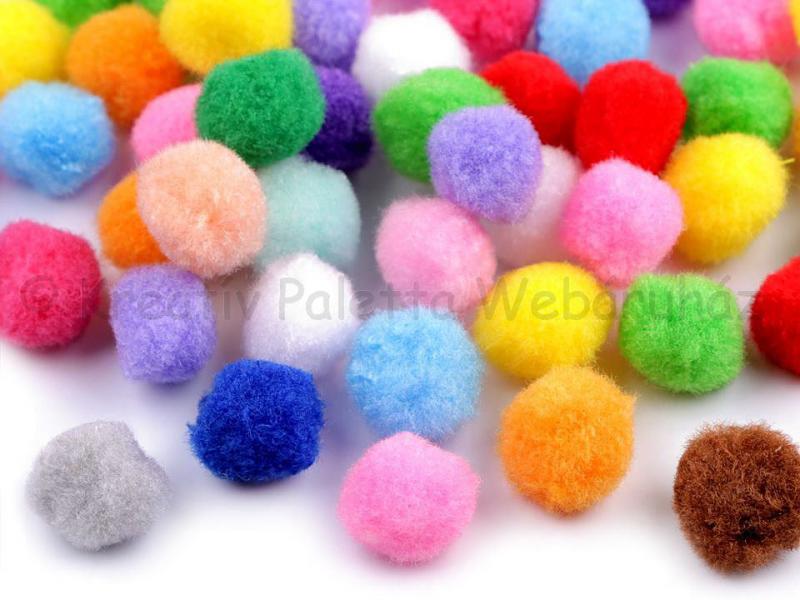 Zsenília golyó- pompon 1,5 cm 50 db