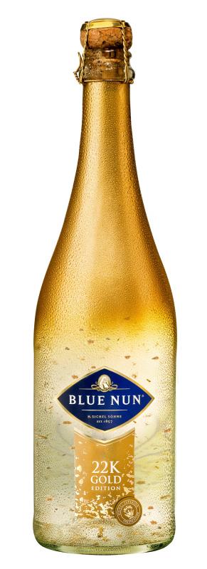 Blue Nun Gold Edition pezsgő, 22K aranylemezkékkel 0.75l  10.5%