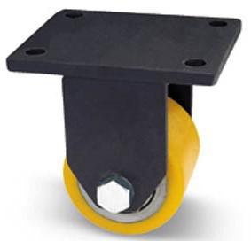Acélkerék polieturán futófelület fix villa 82x80 mm