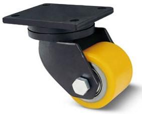 Acélkerék polieturán futófelület forgó villa 82x80 mm