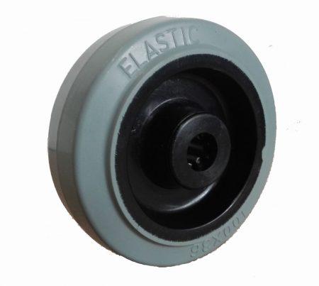 Elasztikus gumis kerék 100 mm szürke