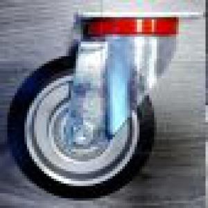 Aluminium kerék elasztikus futó forgó villa 125 mm