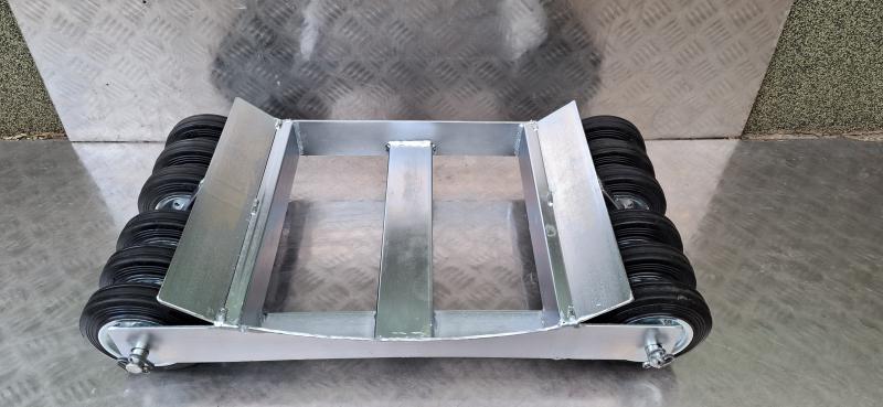 Gurító kocsi autómentősöknek 12x125mm gumi kerék 15mm tengely