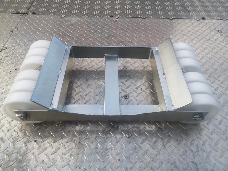Gurító kocsi autómentősöknek 12x125mm poliamid kerék 15mm tengely