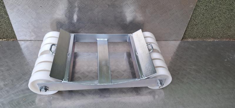 Gurító kocsi autómentősöknek 12x125mm poliamid kerék 15mm tengely