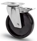 Hőálló kerék (fenolic) forgó-fékes villa 125 mm