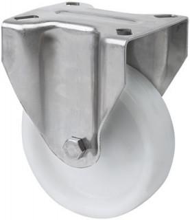 INOX poliamid kerék fix villa 100 mm