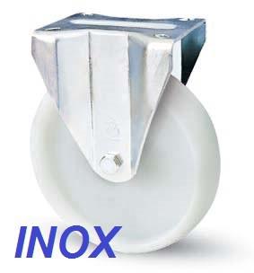 INOX poliamid kerék fix villa 125 mm