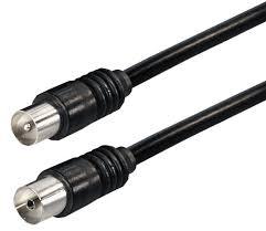 Koax RF kábel 3,75m fehér,fekete