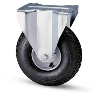 Molnárkocsi kerék fix villa 260 mm fémfelnis