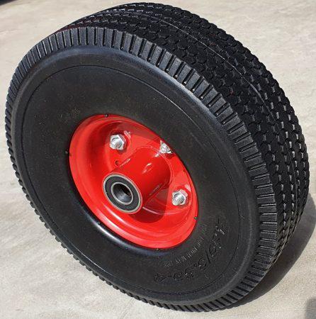 Molnárkocsi kerék tömör golyócsapágy (10"x4.1/3.5-4)