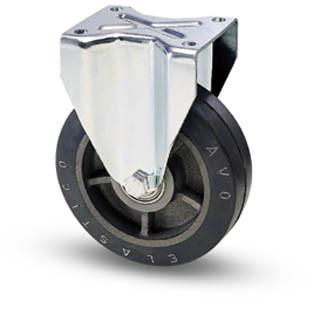 Öntöttvas kerék gumi futófelülettel  fix villa 200x60 mm