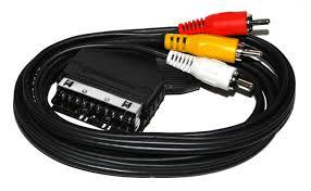 SCART dugó-3 RCA dugó  2.0m